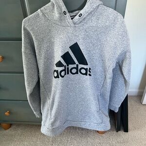 Adidas Heather Gray Hoodie